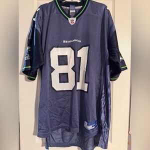 Seattle Seahawks - Reebok NFL Equipment Player edition Koren Robinson #81 jersey